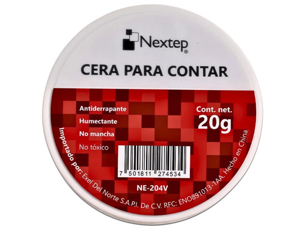 Cera para contar Nextep antiderrapante con un peso de 20 gramos.