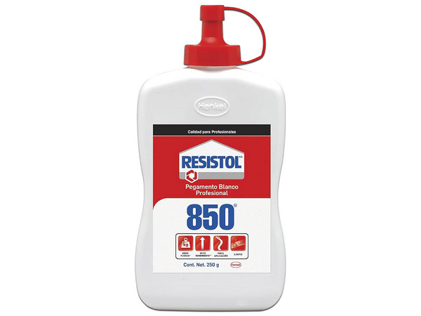 Pegamento Escolar RESISTOL 850 1857128, 250g. Color Blanco.