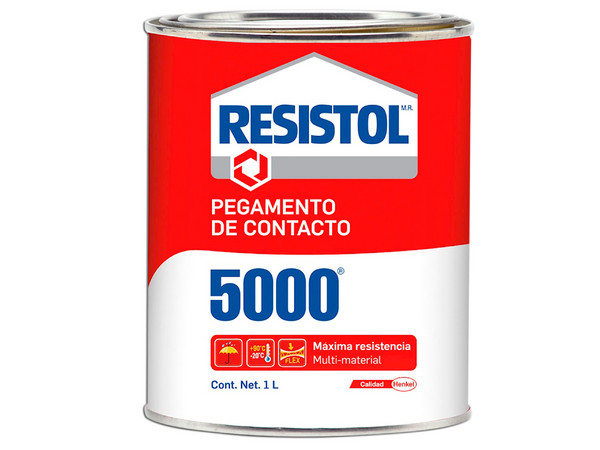 Pegamento Liquido Amarillo Resistol 5000, 1L.