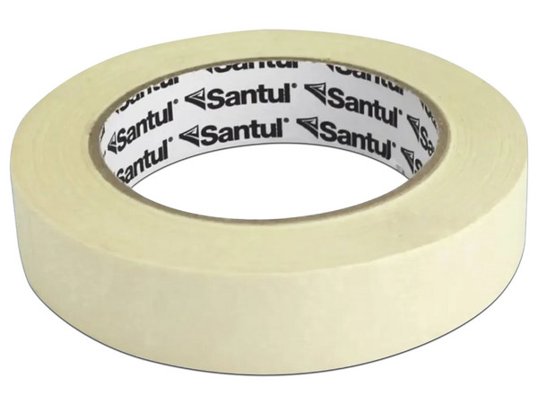 Cinta Adhesiva Maskin Tape Santul 5720,  25mm x 50m. Color Natural.