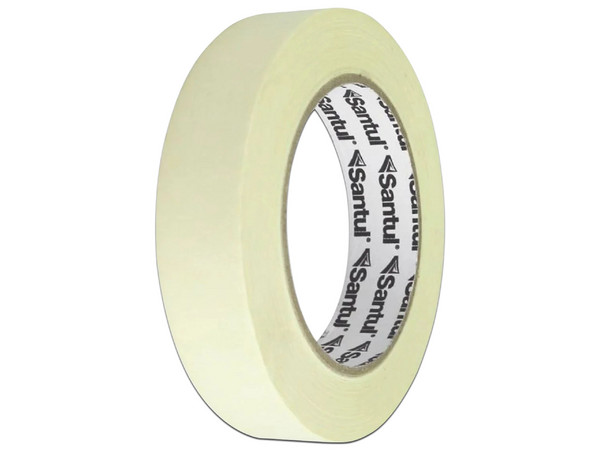 Cinta Adhesiva Maskin Tape Santul 5720,  25mm x 50m. Color Natural.