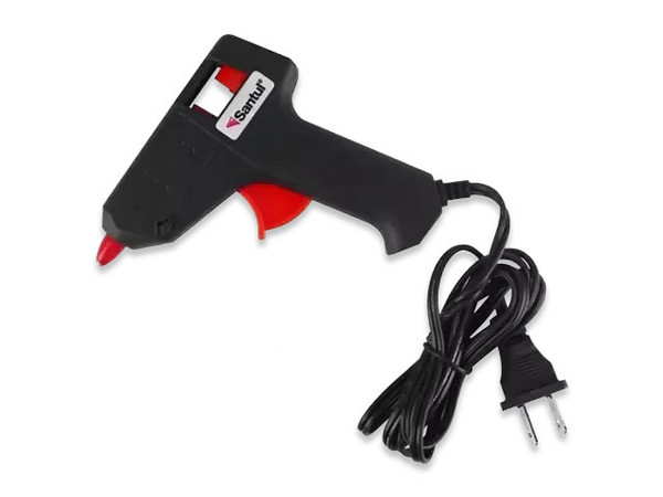 Pistola de Silicon Santul 7722, Color Negro.