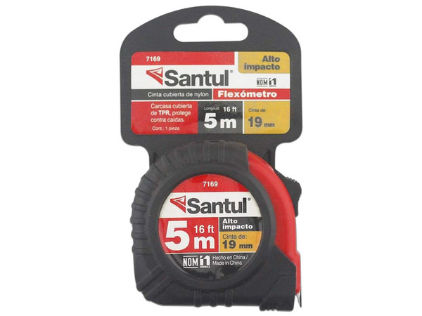 Cinta Métrica Santul 5 Metros, Flexómetro, Modelo Estándar.