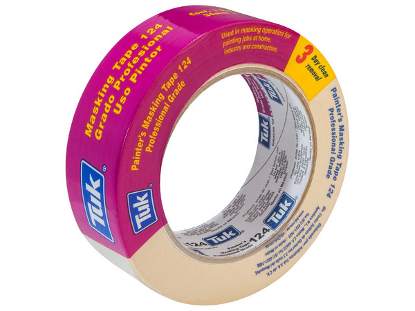 Cinta Adhesiva Tuk Masking Tape 124 Grado Profesional 36mm x 50m Uso Industrial.