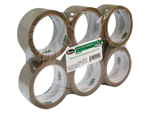 Cinta Adhesiva TUK 179, Tipo Canela, 48mm x 50m, Paquete con 6 piezas.