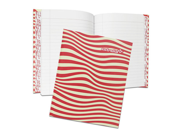 Cuaderno Estrella 0078 De Raya, Pasta Dura, Forma Francesa de 96 hojas.