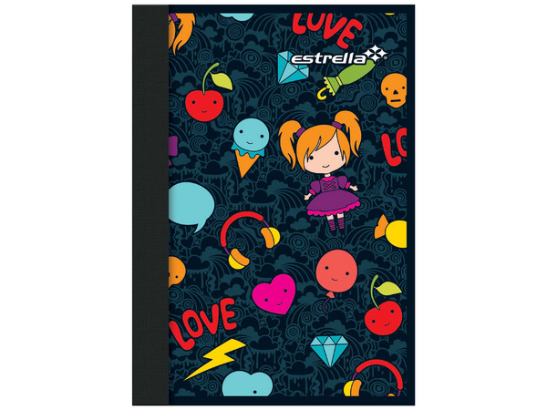 Libreta Estrella Notas 1/8 #5, raya, 100 hojas.