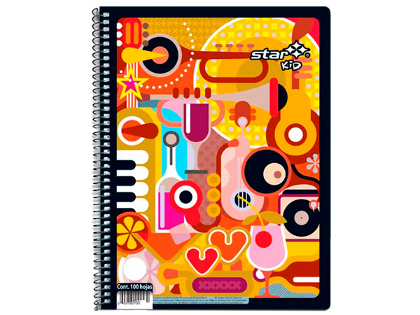 Cuaderno Profesional Estrella 0459 Cuadro Chico de 100 hojas.