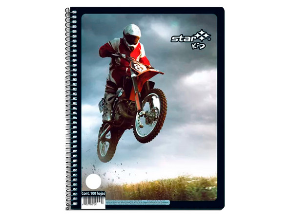Cuaderno profesional Estrella Cuadro Grande de 100 hojas.