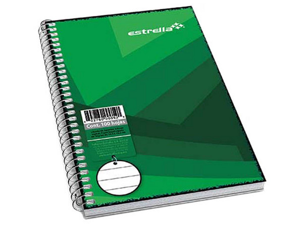 Libreta Estrella 1/8 Espiral Raya 50 Hojas (Modelo: 122) es una opción práctica para quienes buscan una libreta compacta y funcional.