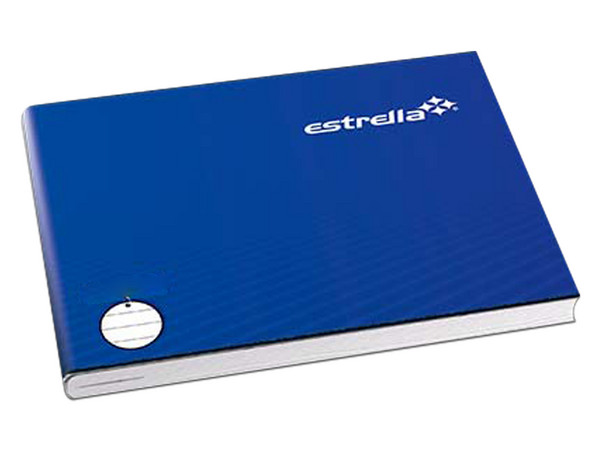 Cuaderno Estrella Engrapado Italiana, Doble Raya, 100 Hojas.