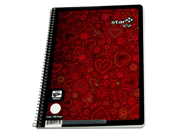 Cuaderno Profesional Estrella Kid De 100 Hojas, Blanco.