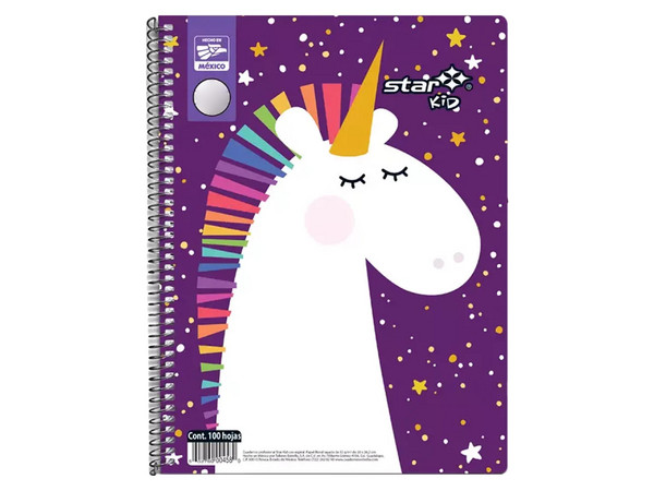 Libreta Profesional Estrella, Pasta Semi Rígida C7, Cuadro Grande, 100 Hojas.