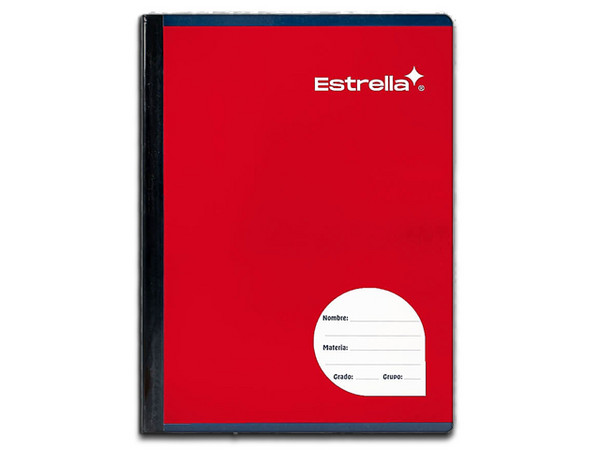 Cuaderno Estrella Universitario Cosido, Doble Raya, 100 Hojas.
