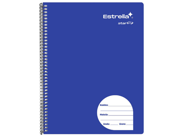 Cuaderno Profesional Estrella Star Kids Portada Lisa Cuadro C5 100 Hojas (Modelo 670) mide aproximadamente 15 x 21 cm y está compuesto por 100 hojas de papel bond con cuadros de 5 mm, ideales para escritura y aprendizaje.