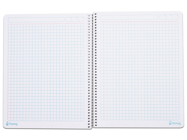Cuaderno Nextep NE-007G Cuadro Grande C7, 100 Hojas, Hojas Espiral.
