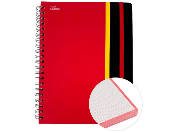Cuaderno Profesional Printaform PRSPC5, Cuadro Chico, Pasta Dura, 100 hojas.