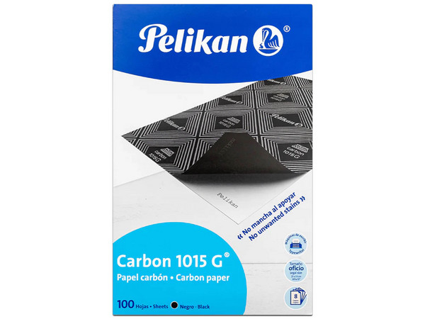 Papel Carbon Pelikan 1015 G Oficio Negro C/100 Hojas