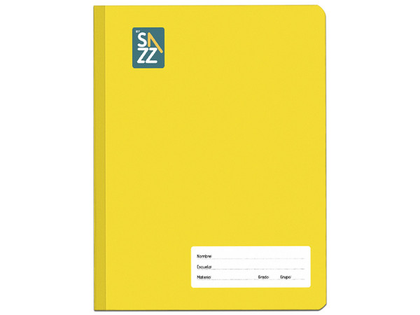 Cuaderno Profesional SAZZ 93330 Cosido, Pasta Dura, Cuadro Grande C7, 100 hojas. Unicolor.