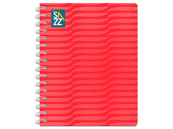 Cuaderno Profesional SAZZ Classic 93344 Doble Aro, Pasta Semi Rígida, Raya, 100 hojas. Unicolor.