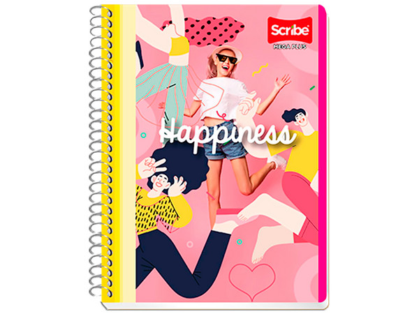 Cuaderno Scribe  Mega Plus de Cuadro Chico, Forma Francesa, 96 hojas.