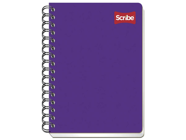 Cuaderno Scribe de Cuadro Chico, Pasta Semi Rígida, Forma Francesa, 100 Hojas.