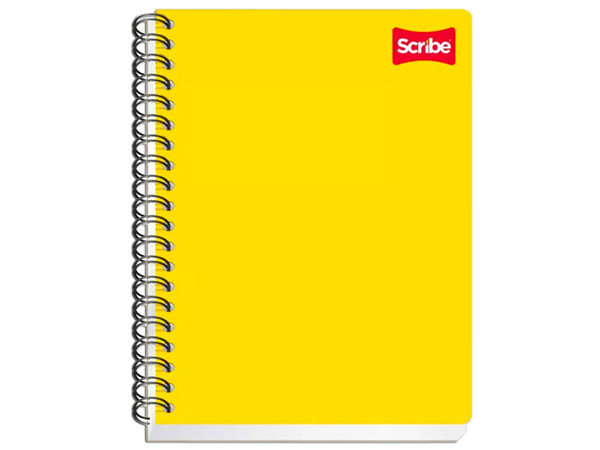 Cuaderno Scribe de Cuadro Chico, Profesional, 100 hojas. Color Amarillo.