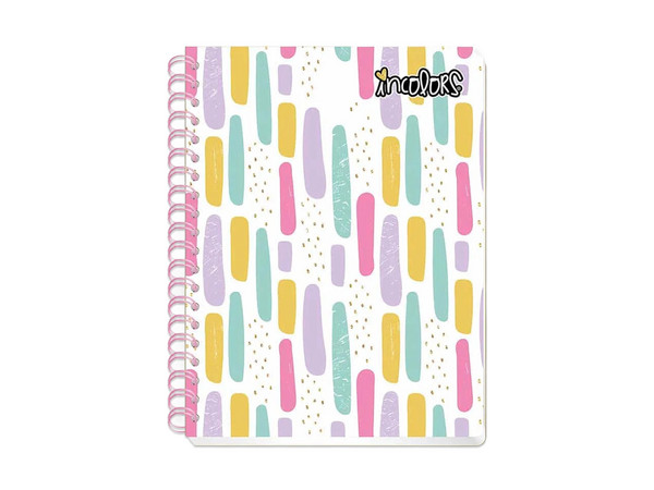 Cuaderno Scribe Incolors, Raya, Espiral Doble, 100 Hojas.