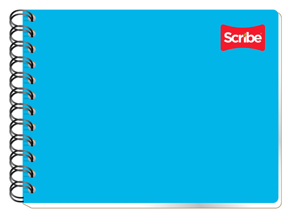 Cuaderno Clásico Scribe Italiano C7 con 100 Hojas, Doble Espiral.