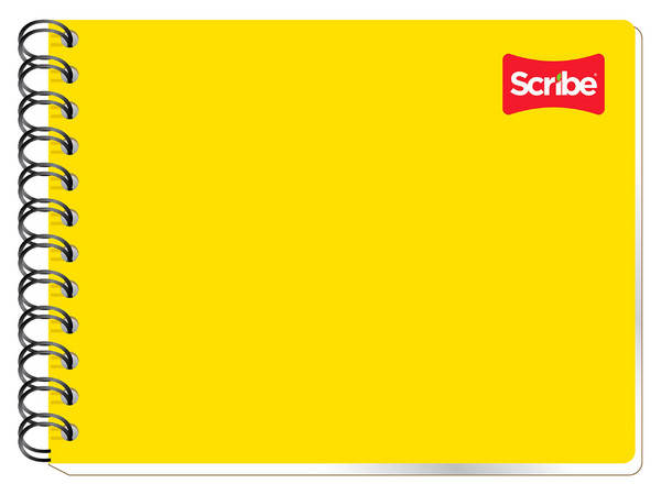 Cuaderno Scribe Clásico, Tamaño Italiano, Doble Espiral, Doble Raya, 100 hojas.