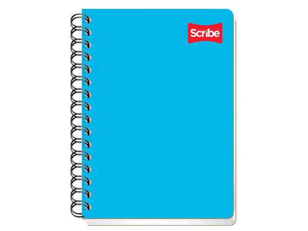 Cuaderno Francés Clásico Scribe, Blanco, 100 Hojas, Encuadernación Doble Espiral.