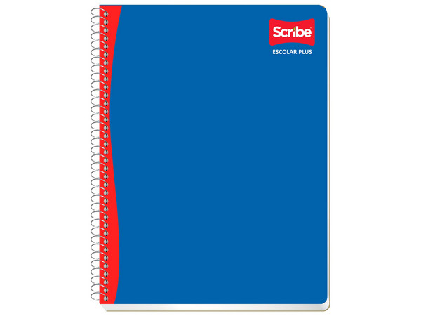 Cuaderno Profesional Scribe Escolar C7, Espiral Doble, Formato Cuadro Grande, 200 hojas.