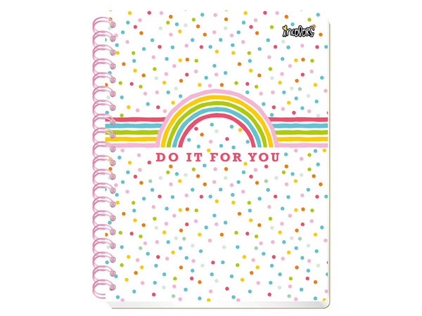 Cuaderno Profesional Scribe Incolors Raya Espiral Doble 180 Hojas (Modelo 3470) está diseñado para ofrecer una experiencia de escritura cómoda y eficiente.