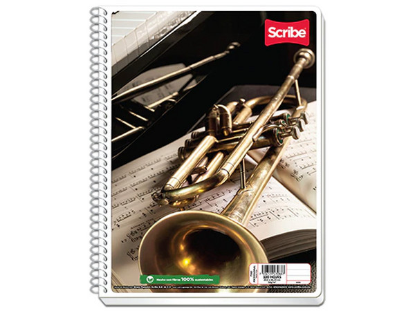 Cuaderno Scribe Profesional Mega C5 con 100 Hojas.