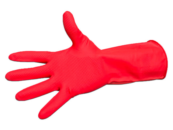 Guante Multiusos Oval, Talla Chica. Color Rojo.