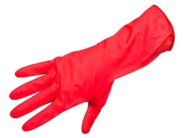 Guante Multiusos Oval, Talla Chica. Color Rojo.