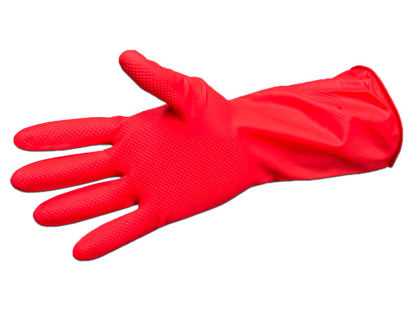 Guante Multiusos Oval, Talla Chica. Color Rojo.
