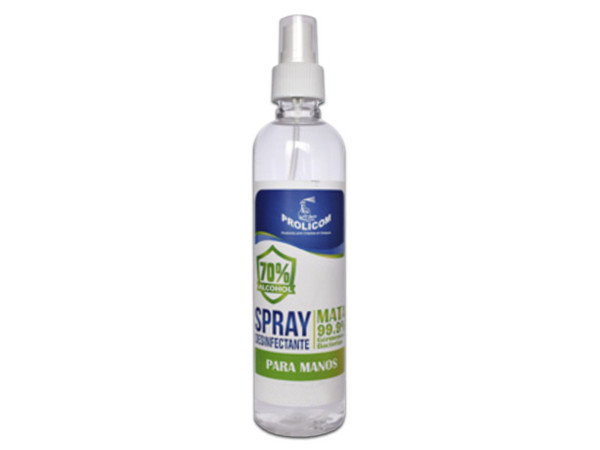 Spray Desinfectante Prolicom para Manos con Aroma, 500ml.