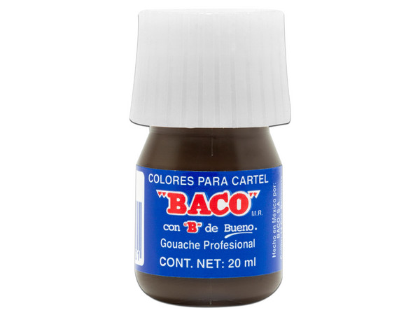 PINTURA BACO P/CARTEL 20ML CAFE #57-A PQTE/10