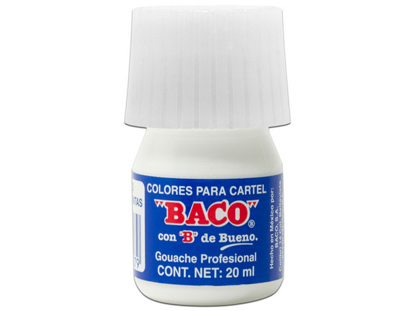Pintura BACO para cartel de 20ml Color Blando, P/tintas  con 10 piezas.