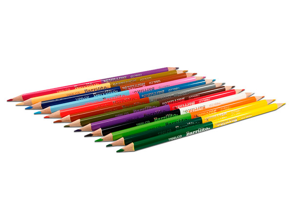Lapices de colores Barrilito 1166LCD, 12 Piezas, Colores Diversos.