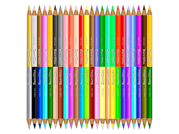 Lapices de Colores Barrilito 1167LCD, 24 Piezas, Colores Diversos.