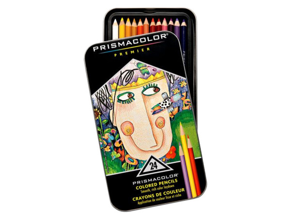 Paquete de colores Prismacolor Premier con 24 piezas.