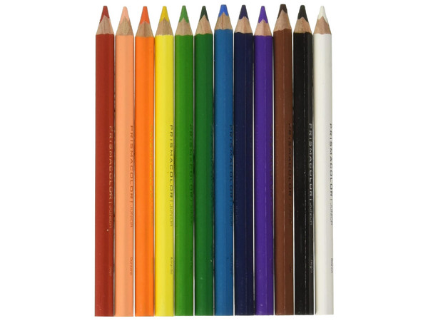 Colores Prismacolor Junior, Colores intensos, Paquete con 12 Piezas.