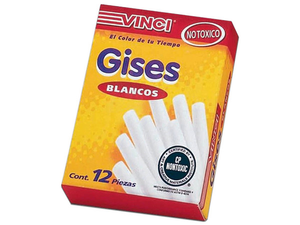 Vinci Moldeado Blanco, Caja con 12 Piezas. Colores Café y Blanco, Batería de 1300 mAh, Longitud de 870 mm.