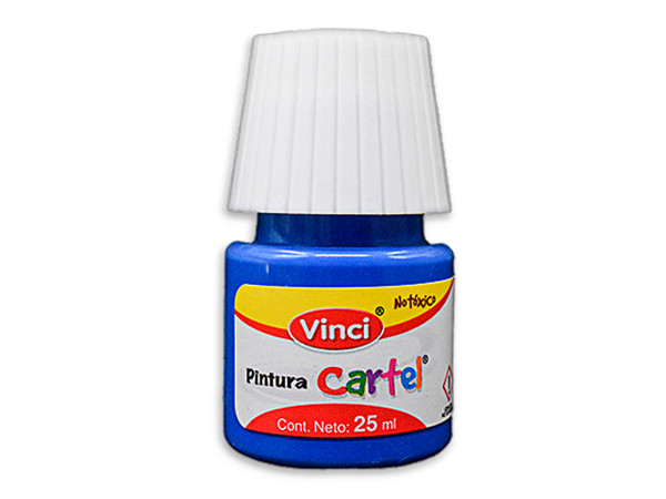 Pintura Vinci Para Cartel, Azul Cobalto #65A, 25 ml, Caja De 10 Piezas.