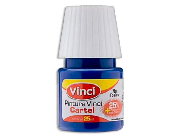 Pintura Vinci Cartel en color azul prusia (67) viene en presentación de 20 ml, ideal para proyectos artísticos y manualidades.