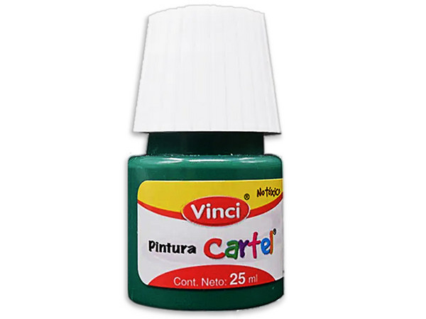 Pintura Vinci para cartel, color verde oscuro, 20 ml.