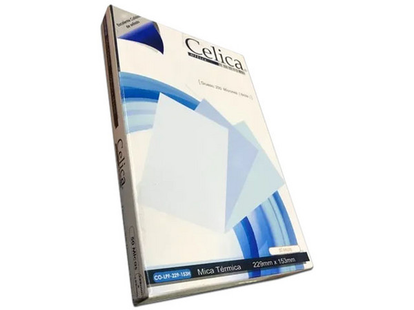 Mica Térmica Celica CO-LPF-229-153H, 229mm x 153mm, 200 Micras, Paquete con 50 Piezas.