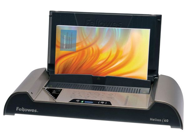 Encuadernadora Fellowes Helios 60, térmica, capacidad de hasta 600 hojas.